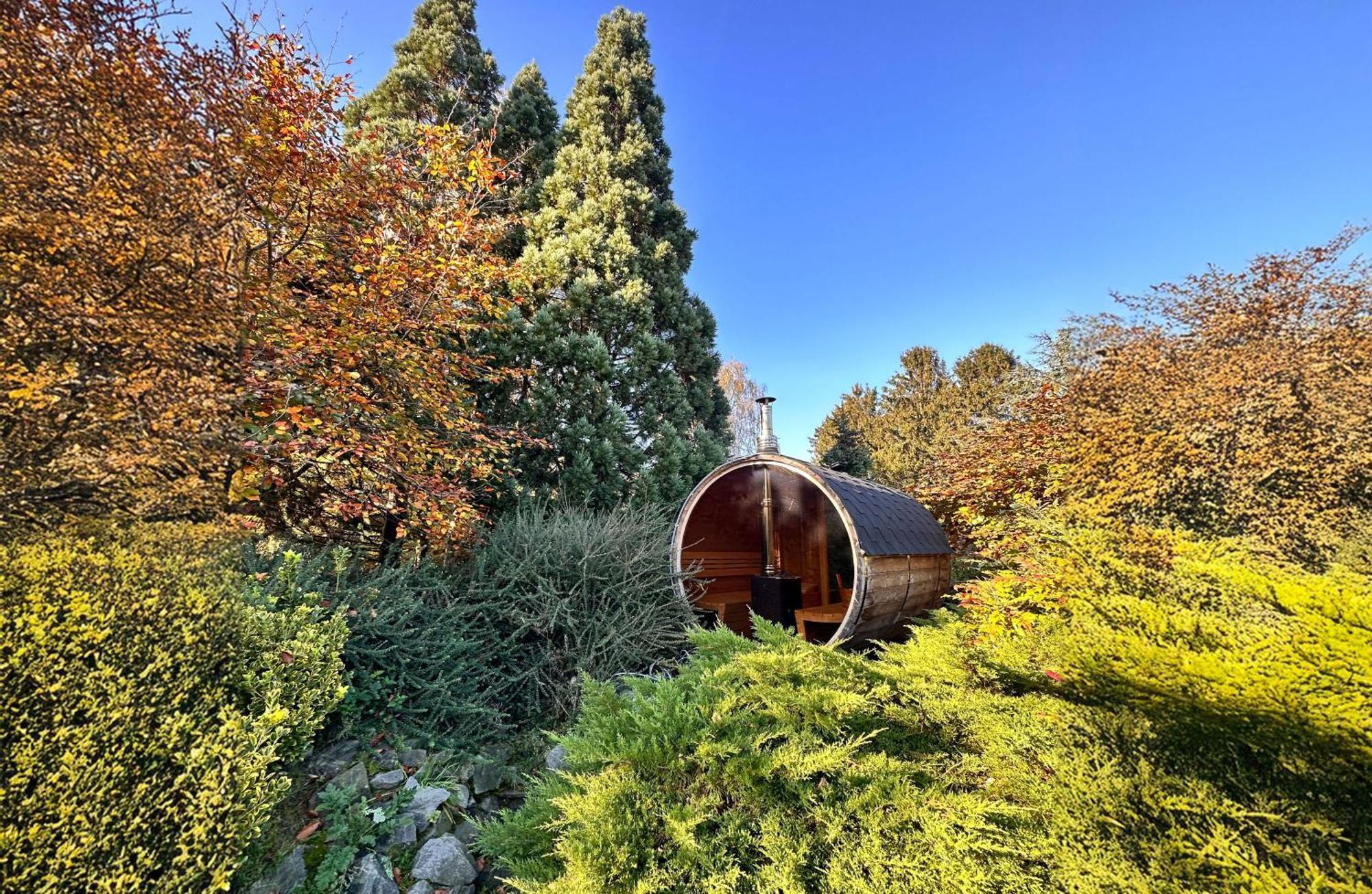 Wellness Tuin - Ultieme Partner Beleving - St Hubertus Suite Met Jacuzzi ,Openhaard, Prive Hottub En Prive Sauna In Jachthut Stijl Horst Ngoại thất bức ảnh